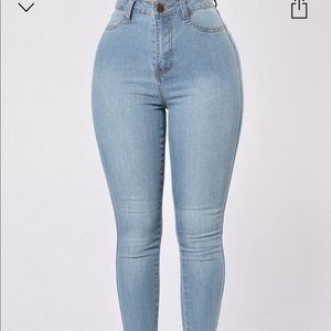 Fashion nova Klum jeans medium wash